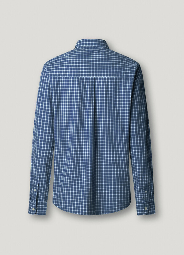 REGULAR FIT CHECKED POPLIN SHIRT
