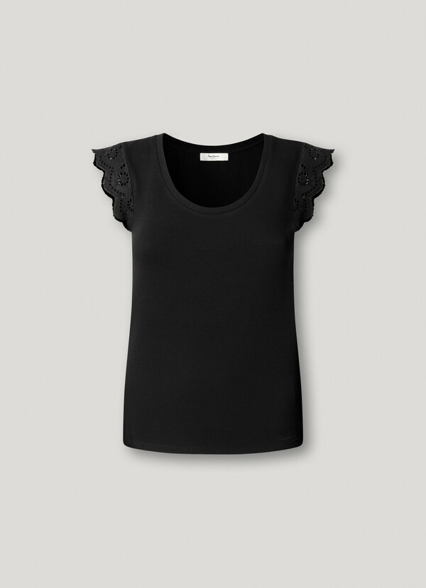 SLEEVELESS RIBBED BLOUSE