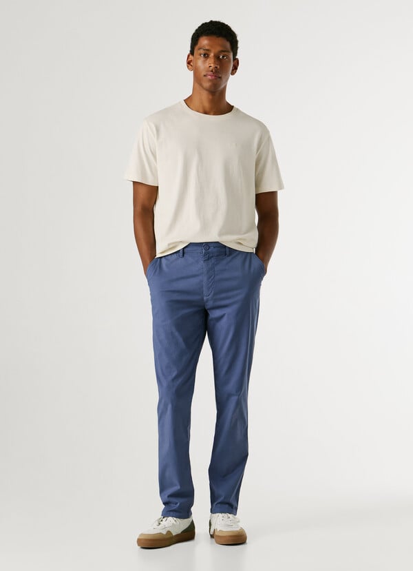 SLIM FIT CHINO TROUSERS