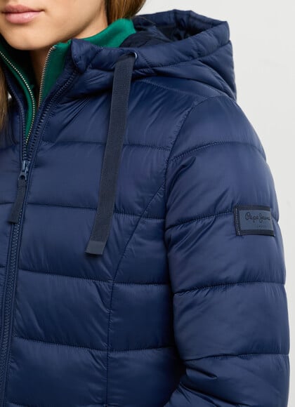 HOODED PADDED PUFFER JACKET
