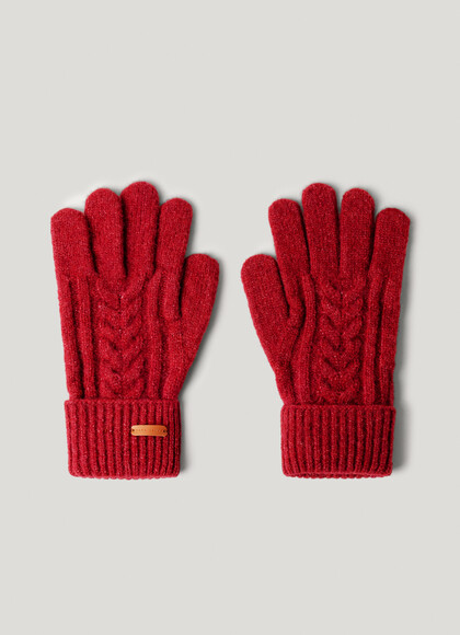 CABLE KNIT GLOVES