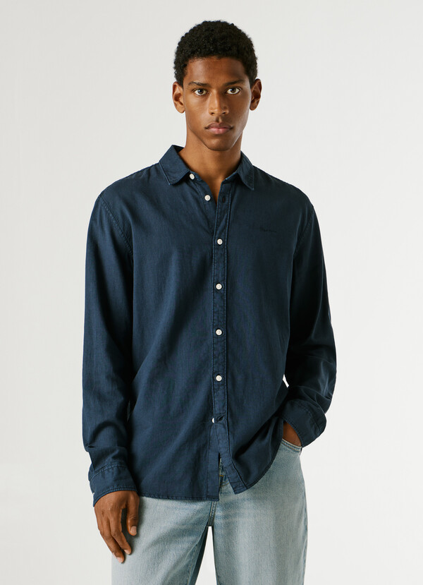 REGULAR FIT GARMENT DYED SHIRT