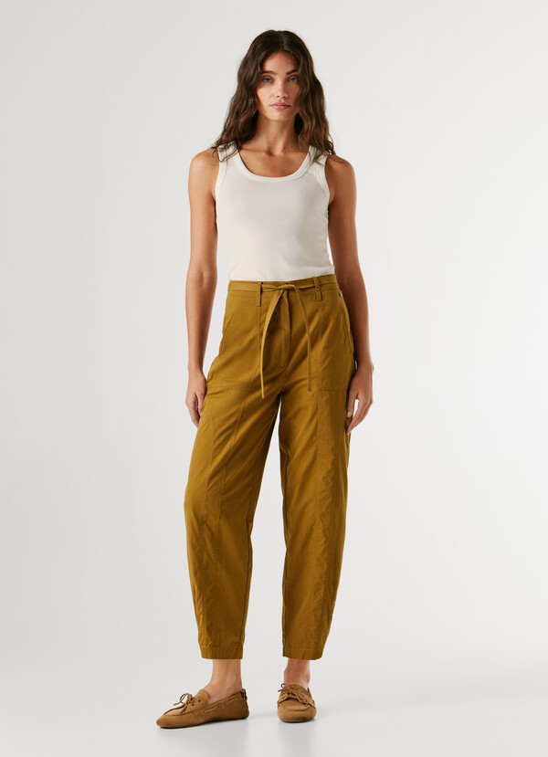 STRAIGHT TROUSERS WITH BELT