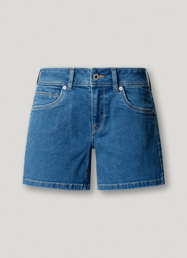 REGULAR FIT DENIM SHORTS