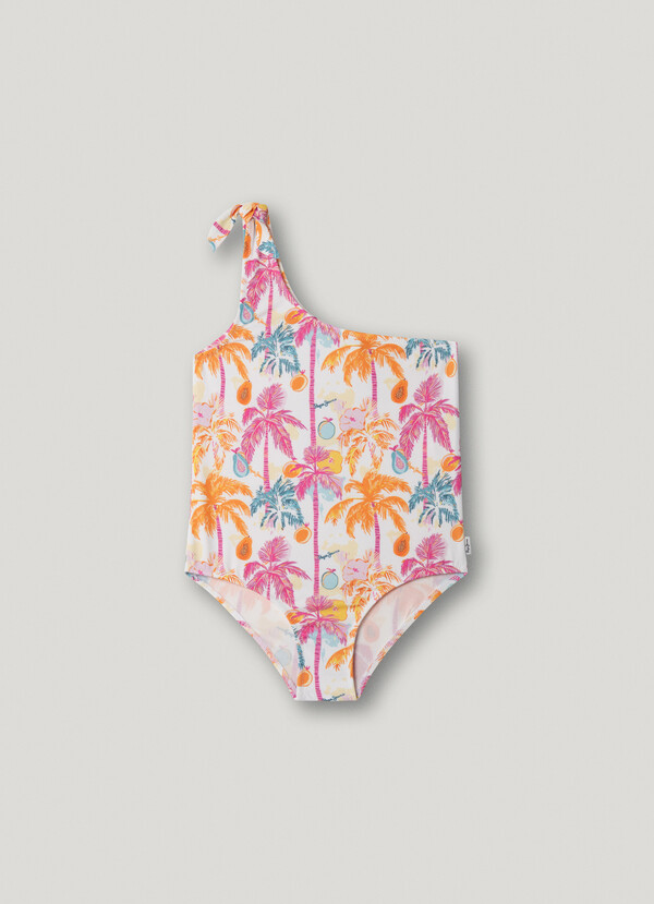ASYMMETRIC TROPICAL SWIMSUIT