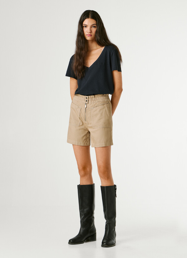 PAPERBAG TWILL SHORTS