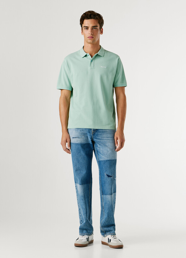 GARMENT DYED PIQUE POLO SHIRT