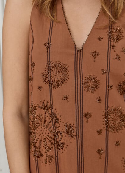 SLEEVELESS MIDI DRESS