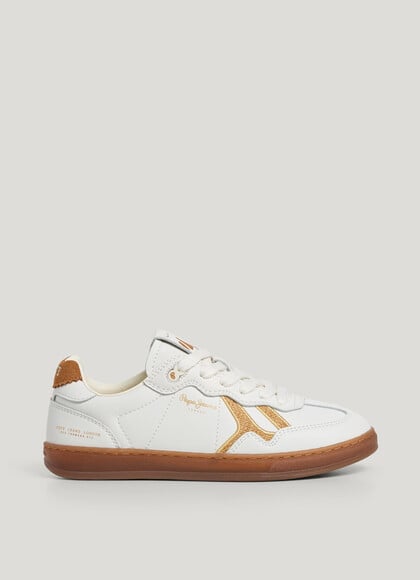 RETRO LEATHER TRAINERS