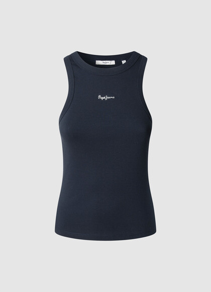 SLEEVELESS RIBBED TOP