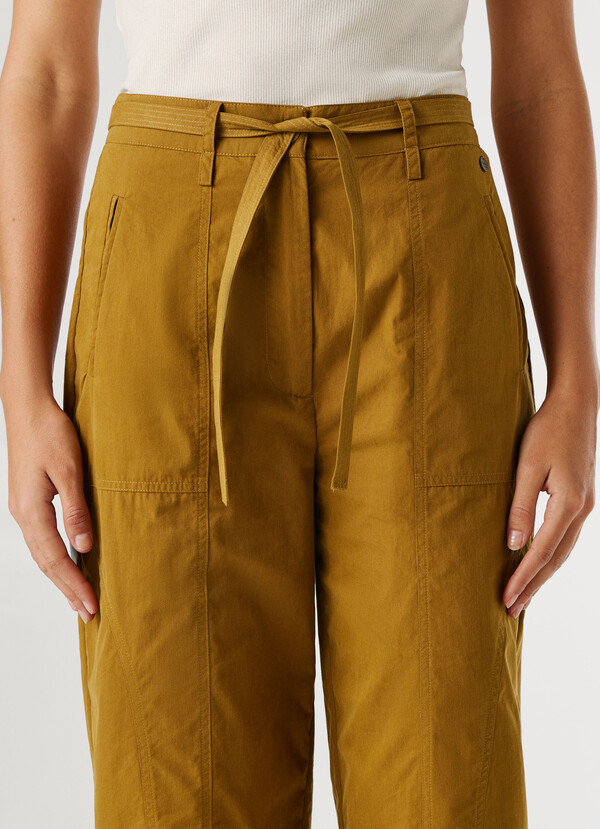 STRAIGHT TROUSERS WITH BELT