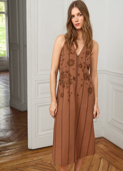 SLEEVELESS MIDI DRESS