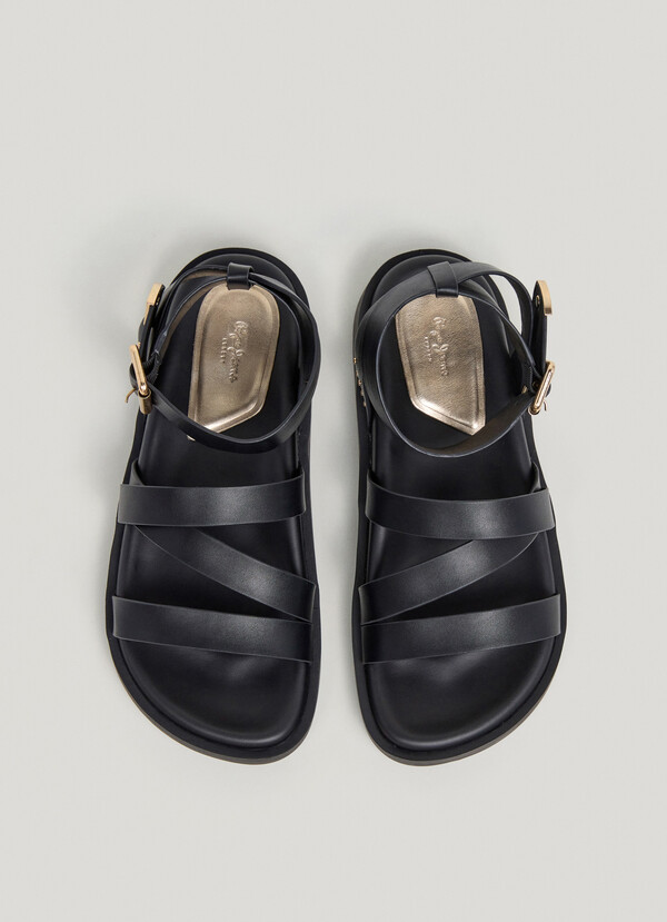 SAND&Aacute;LIAS RASTEIRAS DE TIRAS CRUZADAS