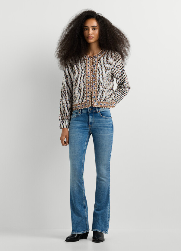 PIMLICO- LOW-RISE FLARE FIT JEANS