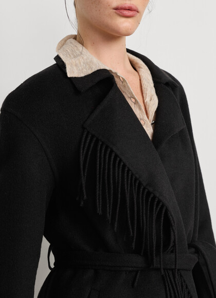 LONG COAT WITH FRINGES