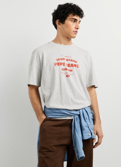 CASUAL FIT LOGO PRINT T-SHIRT