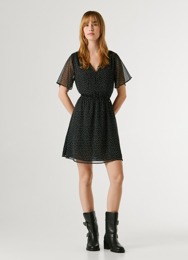 POLKA DOT MINI DRESS