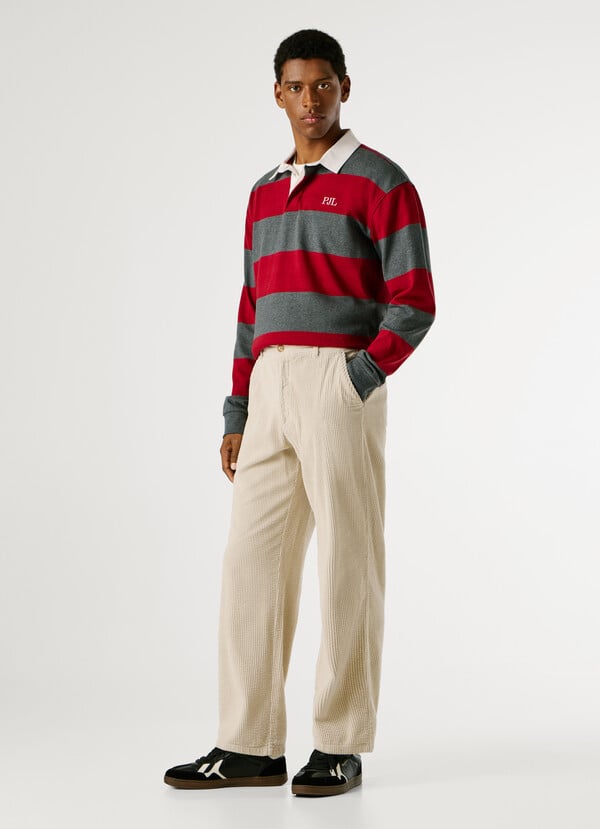 RELAXED FIT POPLIN CHINOS