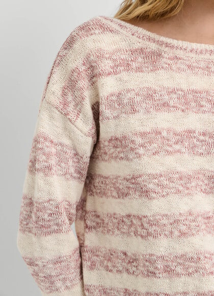 STRIPED CROCHET JUMPER