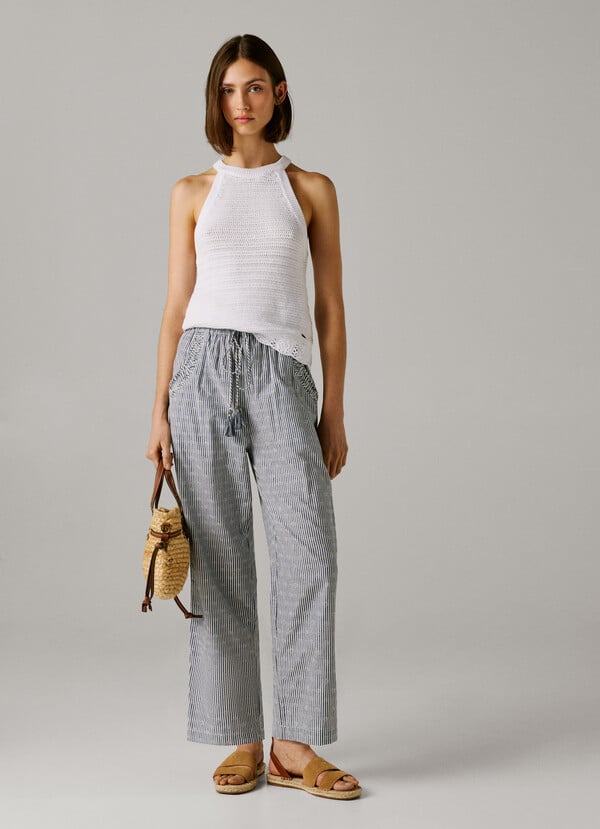 STRAIGHT STRIPED TROUSERS
