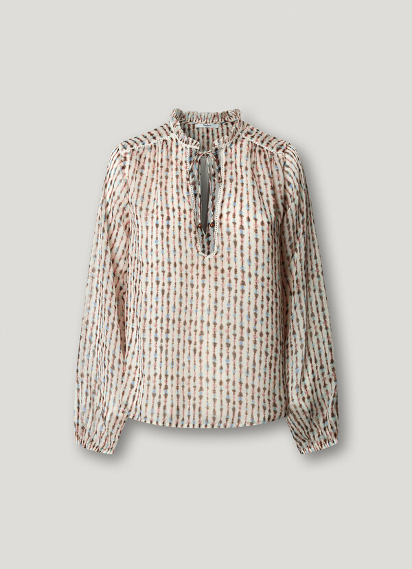 IKAT PRINT FLUID BLOUSE