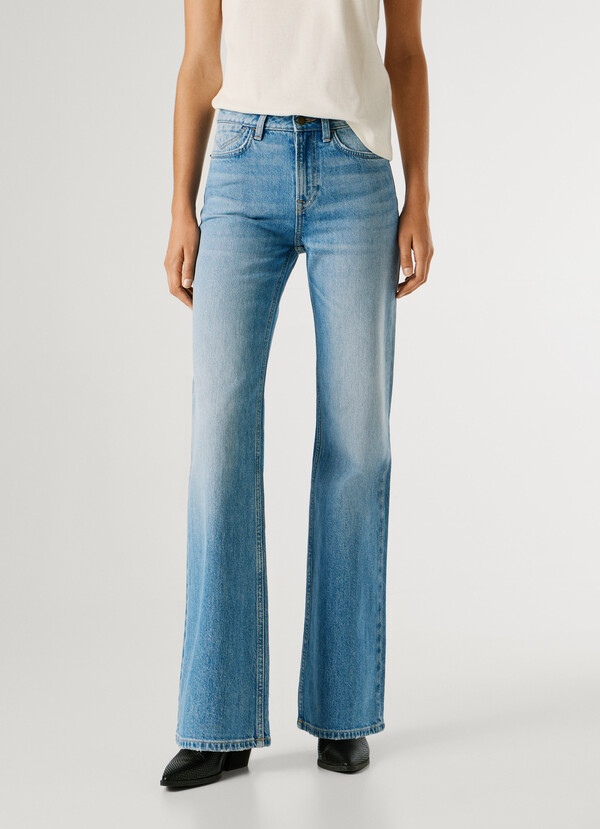 HIGH-RISE FLARE FIT JEANS - WILLA
