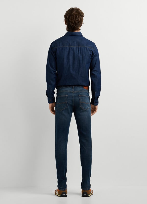 FINSBURY - SKINNY FIT MID-RISE JEANS