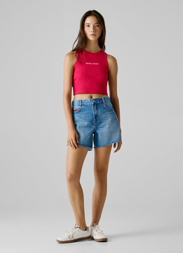 CROPPED SLEEVELESS TOP
