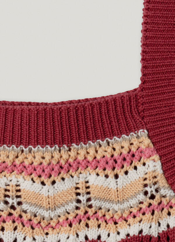 KNIT TOP WITH STRIPES