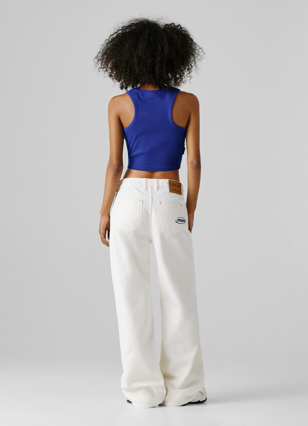 MID-RISE WIDE FIT JEANS