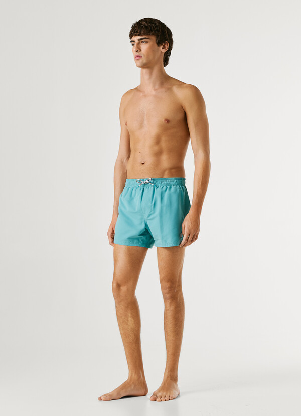 SWIM SHORTS WITH CIRCULAR LOGO
