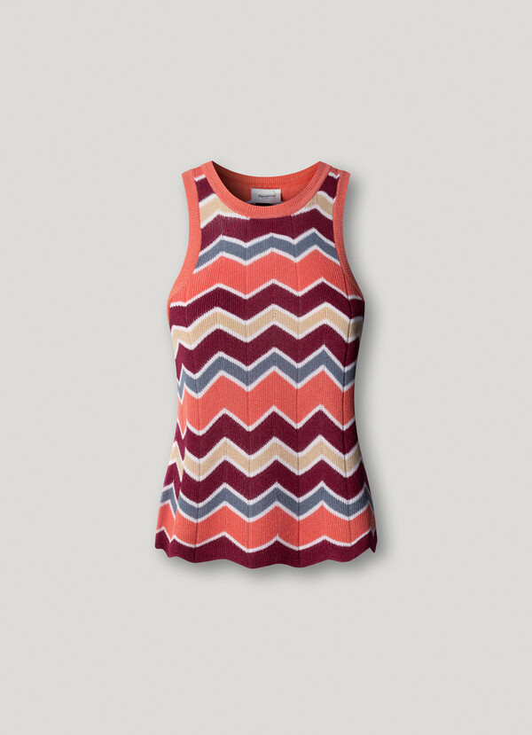 SLEEVELESS RIBBED TOP