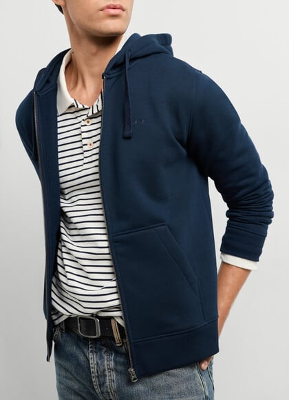 RELAXED FIT FULL ZIP HOODIE