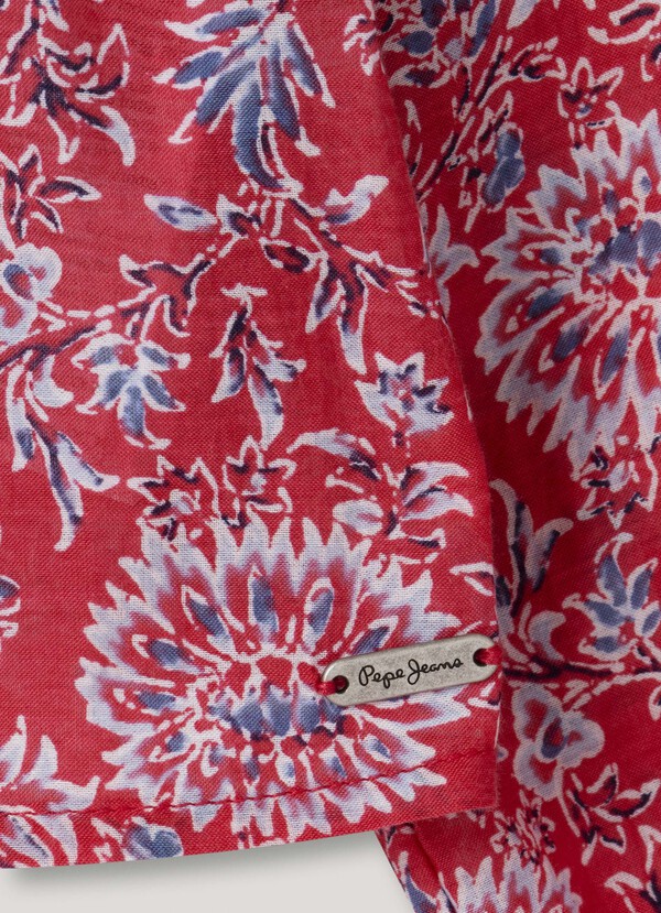 FLORAL PRINT FLUID BLOUSE