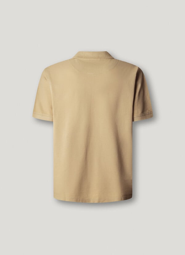 GARMENT DYED PIQUE POLO SHIRT