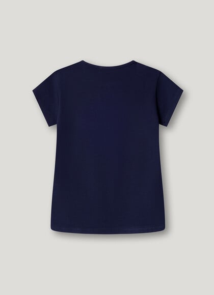 SLIM FIT GLITTER LOGO T-SHIRT