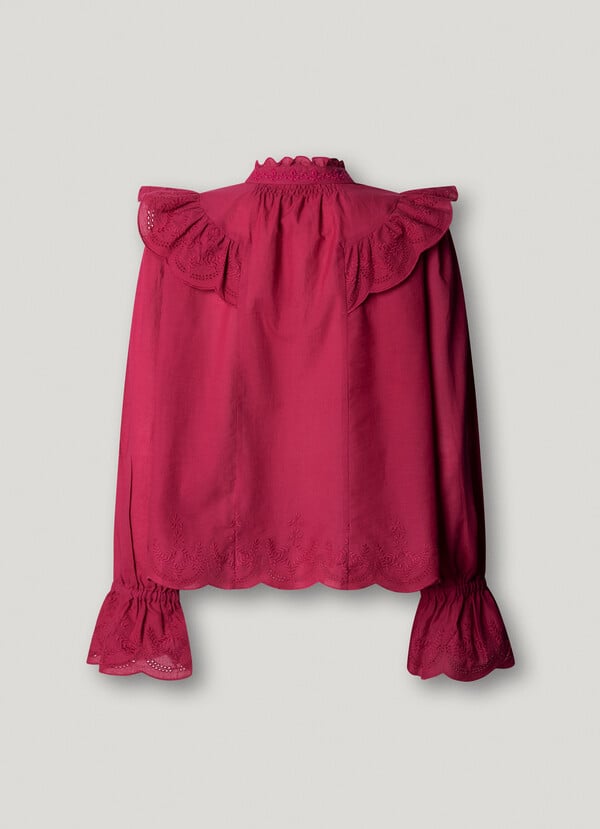 FLUID RUFFLE BLOUSE