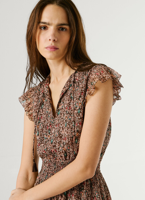 FANTASY PRINT MINI DRESS