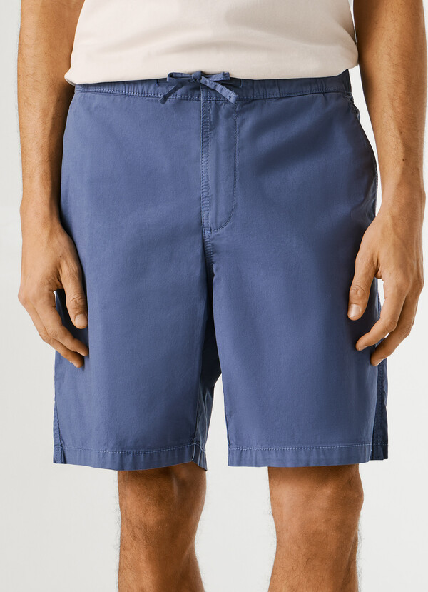 RELAXED FIT POPLIN SHORTS