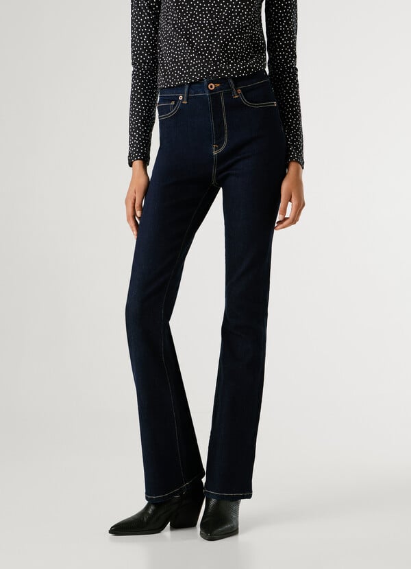 HIGH-RISE FLARE FIT JEANS - DION