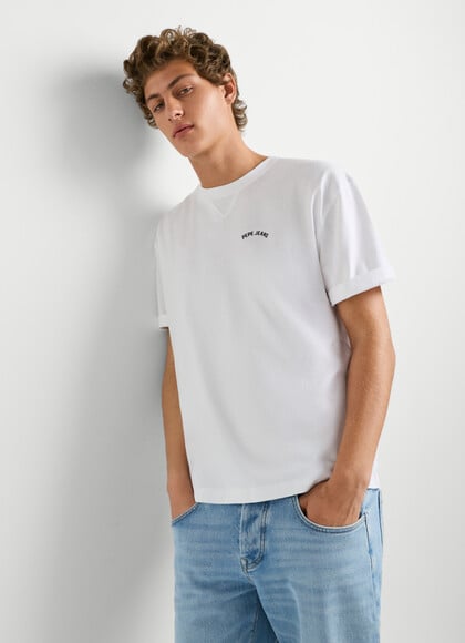 CASUAL FIT LOGO PRINT T-SHIRT