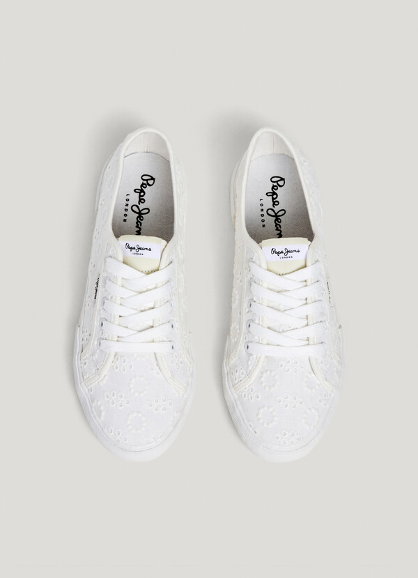 SNEAKERS CLASSICHE CON DETTAGLI RICAMATI - BRADY