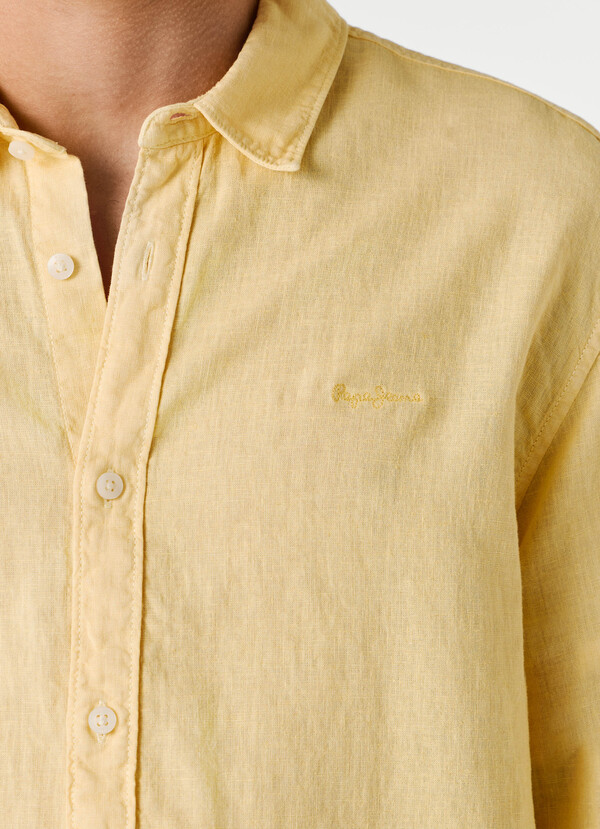 REGULAR FIT GARMENT DYED SHIRT