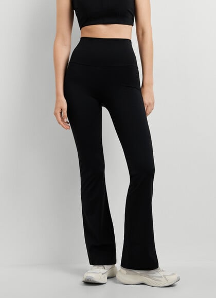 HIGH-WAIST FLARE FIT LEGGINGS
