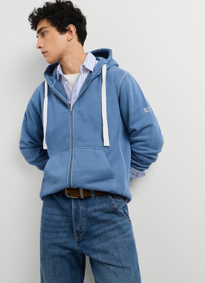 RELAXED FIT FULL ZIP HOODIE