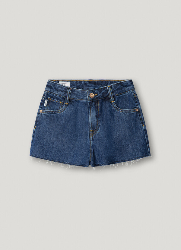 RELAXED FIT DENIM SHORTS