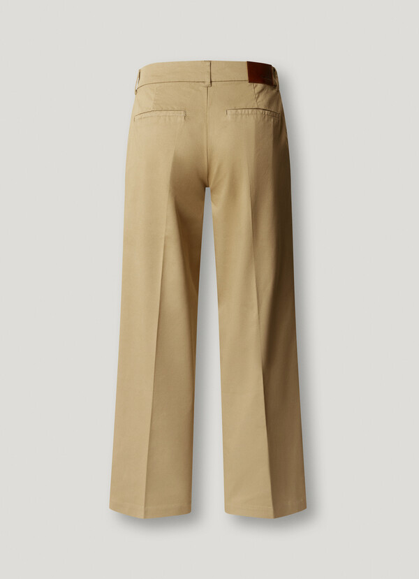 STRAIGHT MID-RISE TROUSERS