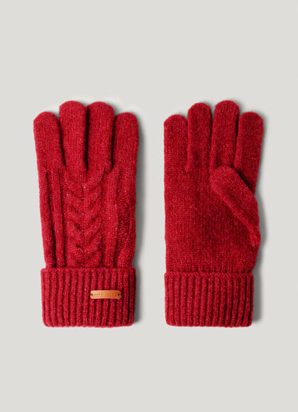 CABLE KNIT GLOVES