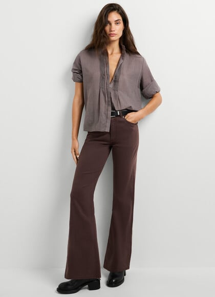 WILLA - FLARE FIT 5-POCKET TROUSERS