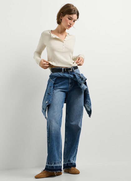 LEXA - HIGH-RISE STRAIGHT FIT JEANS